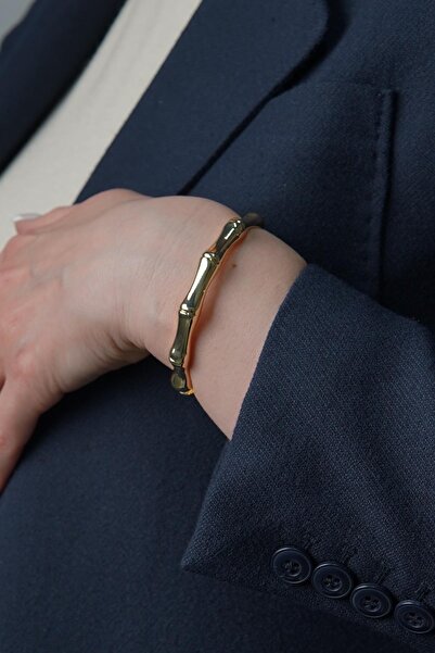 FRNCH Altın Renk Kadın Kelepçe Bileklik FRJ12441-3441-G
