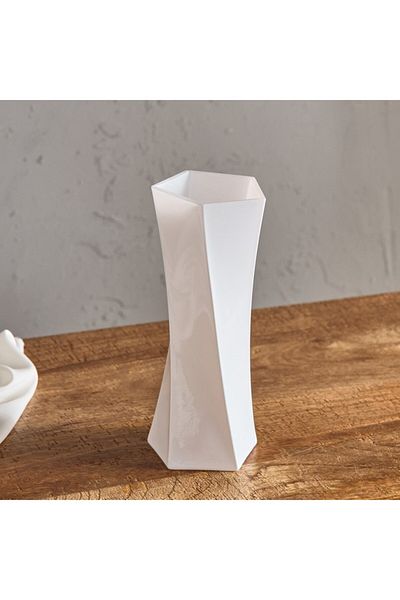 Home Box Lemont Geometric Amber Vase 9x9x23 cm