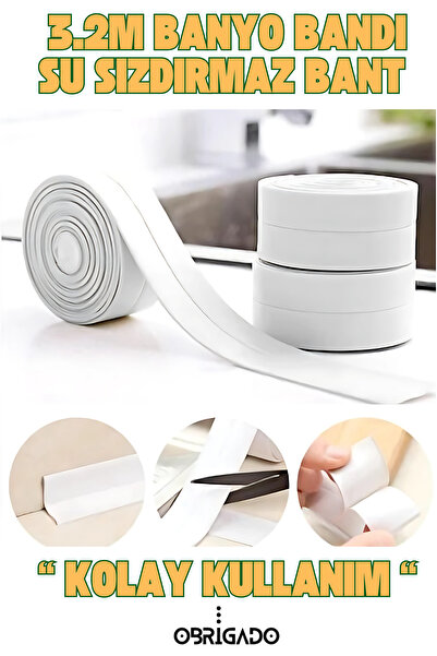 obrigado 156 gr 3.2M Su Geçirmez Banyo Küvet ve Lavabo Kenar Bandı Dayanıklı ...