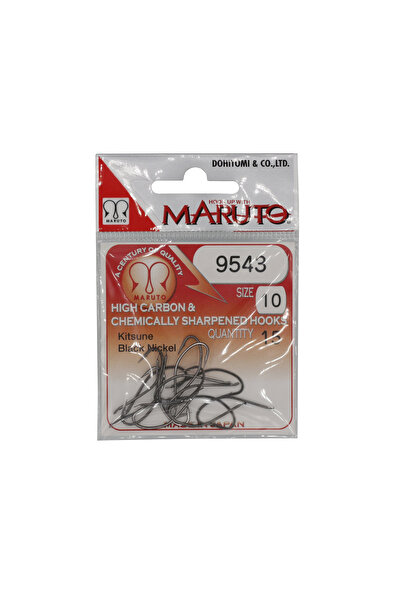 MARUTO 9624 BN Olta iğnesi / Çapraz, Kısa Pala, Siyah