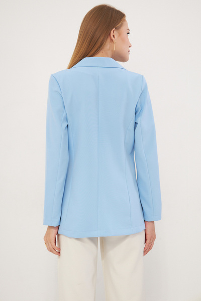 armonika Kadın Bebe Mavi Düğmeli Ceket ARM-20K001151