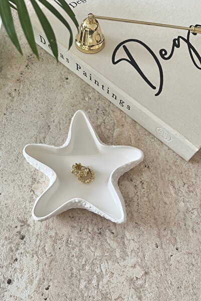 Mandalin Art Studio Starfish Look Decorative Plate, Jewelry Plate
