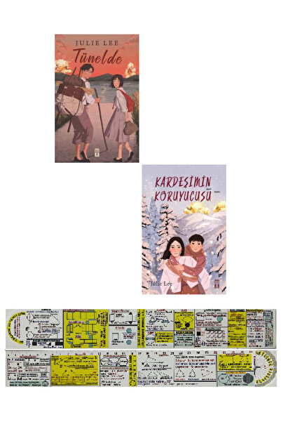 Genç Timaş Tünelde + Kardeşimin Koruyucusu 2 Kitap Set Julie Lee + Mat. Öğret...