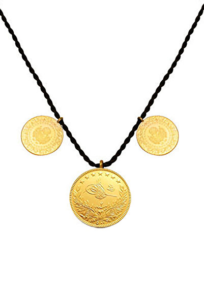 Bilezikci Reşat & Çeyrek Altınlı İpli Üçü Bir Yerde Kolye