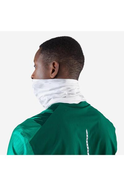 Decathlon Multi-Purpose Running Collar/Bandana - Grey/White - Kiprun