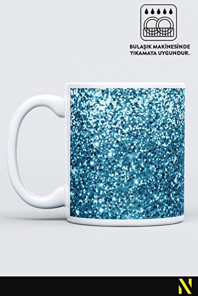 nilizma Glitter Patterned Porcelain Mug – 330 ml Mug |   Stylish and Durable Design