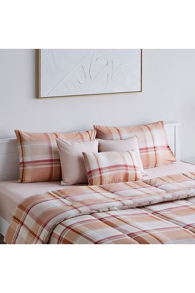 Home Box Madison Hazel 7-Piece BIAB Cotton King Comforter Set 220x240 cm