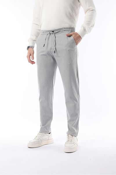 İDS COLLECTİON Slimfit Jogger Pantaloni de iarnă confortabili din lycra gri deschis