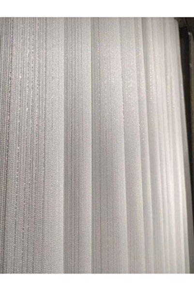 Bsrn Tasarım Ütü İstemez Simli Armür Kar Desen Tül Perde Her Odaya Uygun Sık Pileli 1x3 Boru Pile