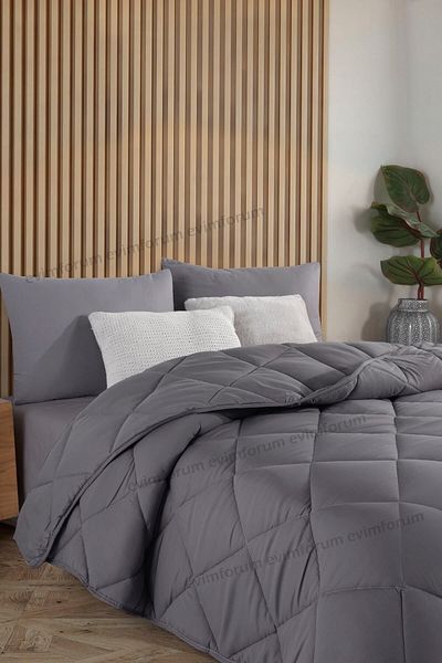 Formeya Anthrazitgraue weiche Winter-Einzeldecke 155*215 cm