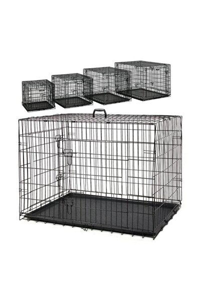 Atakan Petshop Metal Kedi Köpek Kafesi 120x75x84cm Siyah