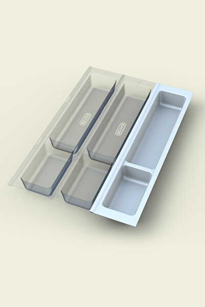tify Kitchen Drawer Modular Two Compartment Cutlery Holder White 11Cmx48Cm (Can Be Cut 4cm from the Length)