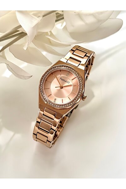 Ferrucci ساعة يد نسائية FERRUCCİ-(ROSE) - تصميم أنيق ومريح