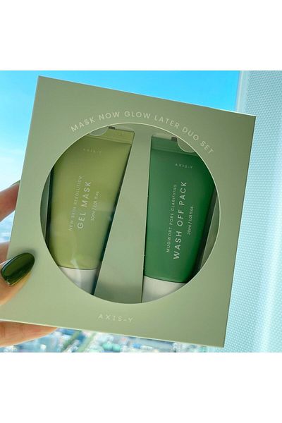 AXIS-Y Mask Now Glow Later Duo Set 30 ml Purifying Mask + Soothing Mask Set