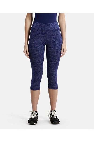 JOCKEY Athleisure Women Slim Fit Capri 1391-01 Blue