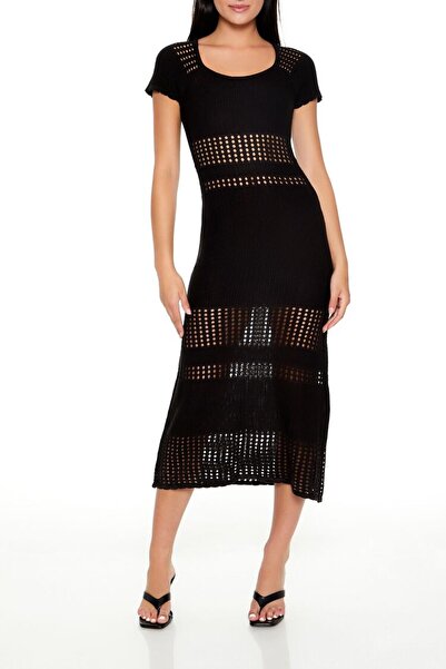 Forever 21 Örgü Koton Midi Elbise