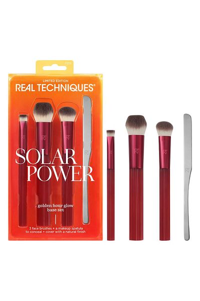 Real Techniques Rt- 021561   Solar Power Golden Hour Limited Edition Makeup Brush Set