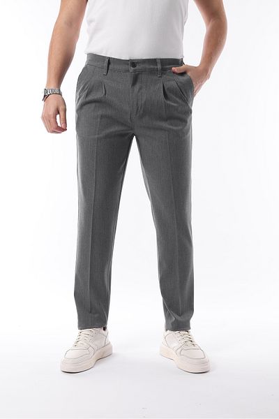 İDS COLLECTİON Pantaloni de iarnă din țesătură lycra plisată
