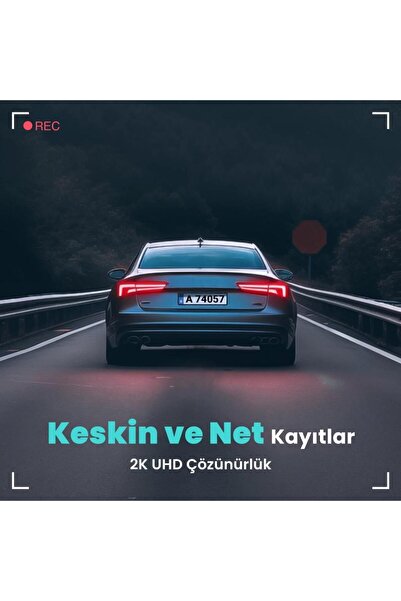 +360 Botslab Hk30 Pro 2k Qhd Wifi 140° Geniş Açı Gece Görüşlü Akıllı Araç Içi Kamera