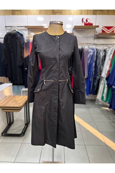 Tuğba Siyah  Fit Trençkot