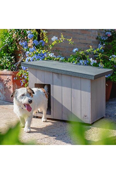 Genel Markalar Argo 60 Çam Ahşap Köpek Kulübesi Medium 69.5x54.5x52 Cm