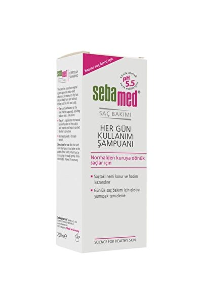 Sebamed Besleyici ve Onarıcı Etkili Normal ve  Kuru Saç Tiplerine Uygun Her Gün Kullanım Şampuan 200 ml