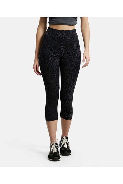 JOCKEY Athleisure Women Slim Fit Capri 1391-01 Black