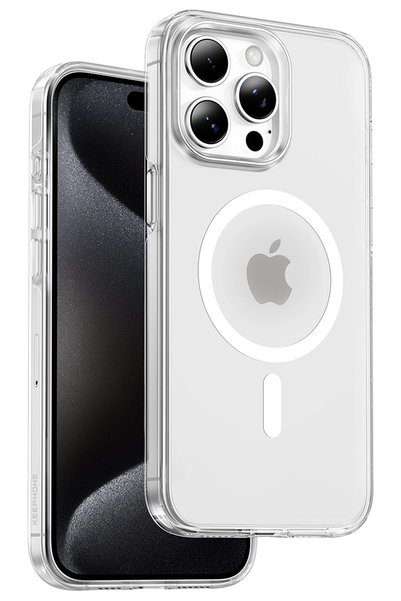 KeepHone Case for iPhone 15 Pro Max Transparent Magsafe Full-Body Hybrid Prot...