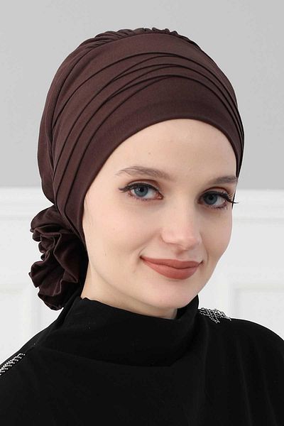 Aisha's Design موديل B-14 بونيم قطني ممشط متقاطع