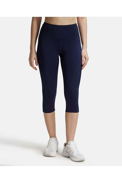 JOCKEY Move Women Slim Fit Capri MW36-01 Blue