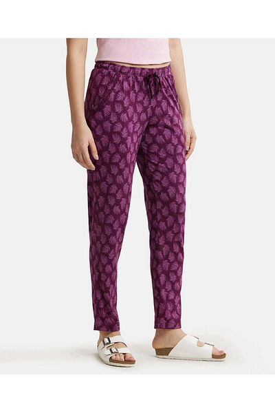 JOCKEY AOP Knit long pant RX09-01 Purple