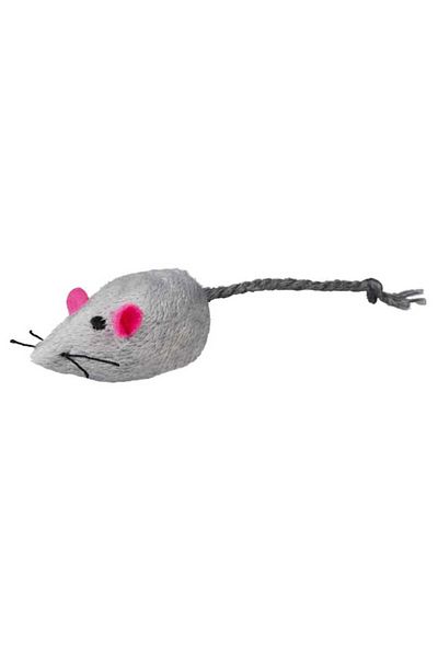 Trixie 5cm Plush Cat Toy - Mouse with Cat Herb