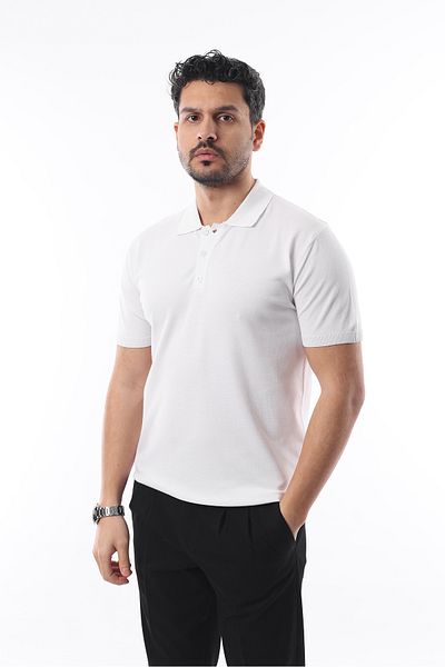 İDS COLLECTİON Tricou polo pentru bărbați - vâscos, 3 nasturi, moștenire flexibilă și respirabilă