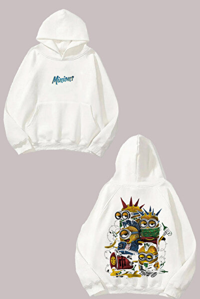 Anetos Minions Gang Design Rucsac cu imprimeu Alb Swea tricou