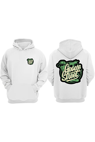 Anetos Grove Street Design Бяла блуза с печат на гърба