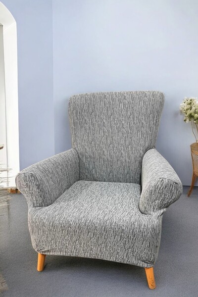 MADAME BELLA Flexible Jacquard Cotton Stretch - Washable Sofa Cover (FOR SING...