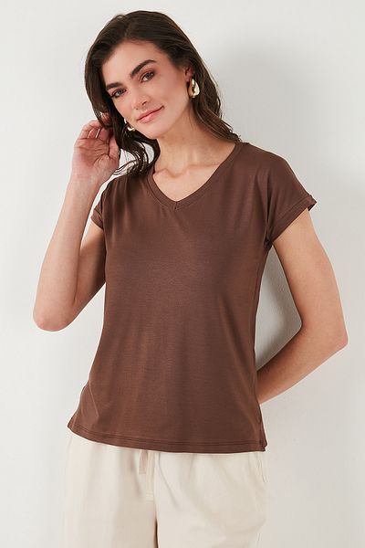 Lela V-Neck Relaxed Cut Blouse Blouse 5862000