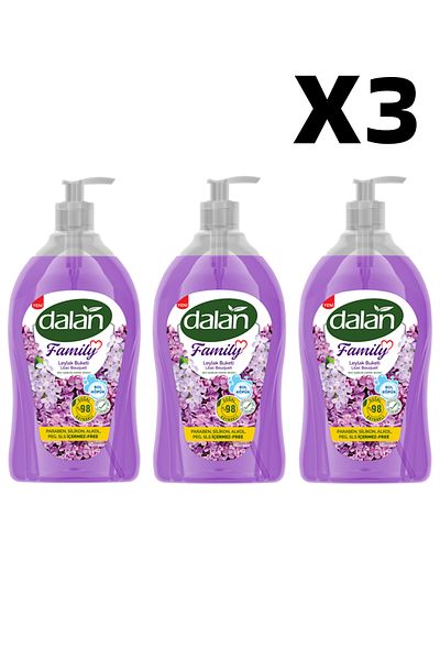 Dalan 650 ml Soap Lilac Bouquet - 3 Pieces