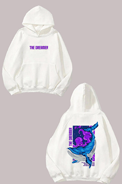 Anetos The Dreamer Design Spate cu imprimeu Alb Swea tricou