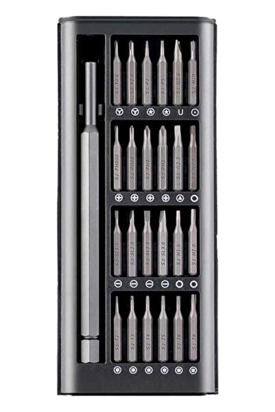 CNGZSHOP 24 Parça Tornavida Seti Profesyonel Çok Amaçlı Özel Tasarım Kutulu