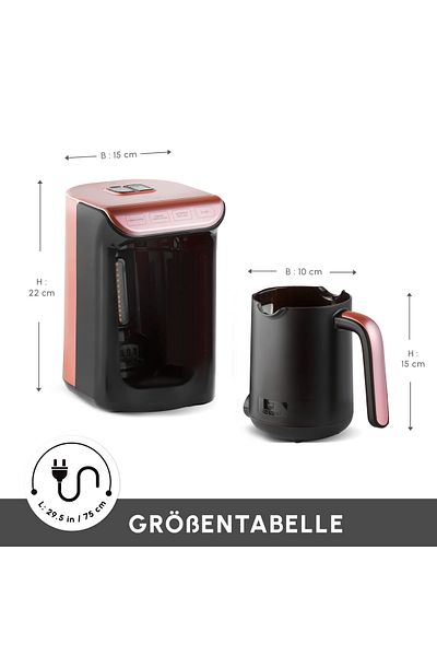 Karaca Hatır Milky Türkische Kaffeemaschine Anthrazit