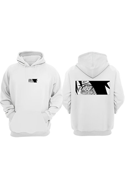 Anetos Sasuke Rinnegan Design Rucsac cu imprimeu Alb Swea tricou