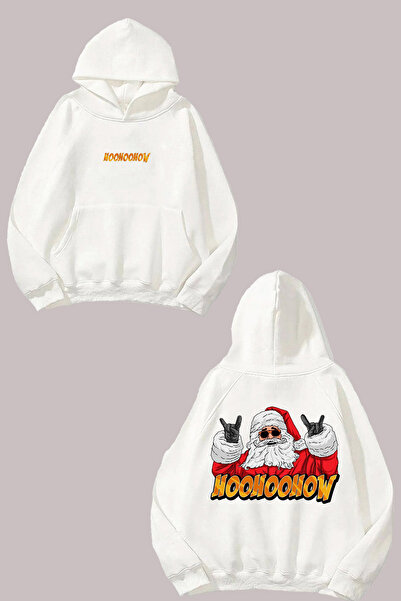 Anetos Hoo hoo cum ar fi Moș Crăciun Design Rucsac cu imprimeu Alb Swea tricou