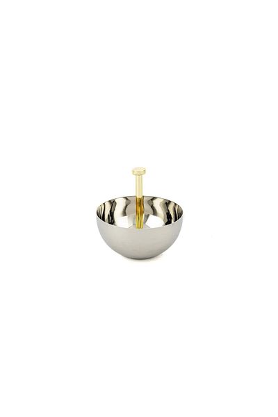 Mikasa Moor Gold Silver Metal Bowl 12X12Cm