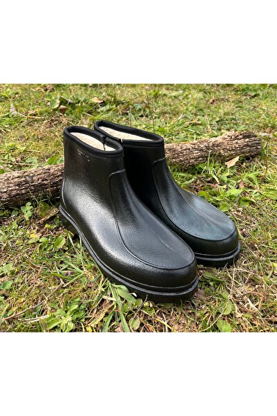 BOTMAX Black Winter Fleece Lined Zippered Men's Jacket