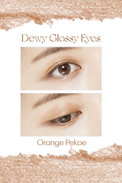 Missha M Dewy Glossy Eyes - ظلال عيون مع مظهر رطب ولامع (ORANGE PEKOE)