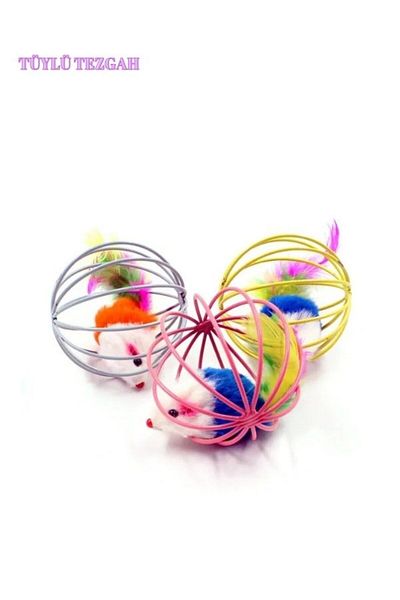 Tüylü Tezgah Cat Play Ball for Cats Hacıyatmaz Furry Toy Small Large Breed Pet Mouse Ball 1Pcs