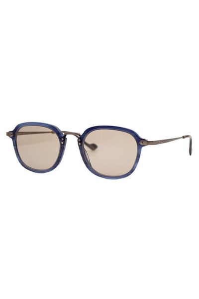 REDBERRY Seoul 4 48-21 Unisex Sunglasses – Blue Metal Frame, Brown Uv400