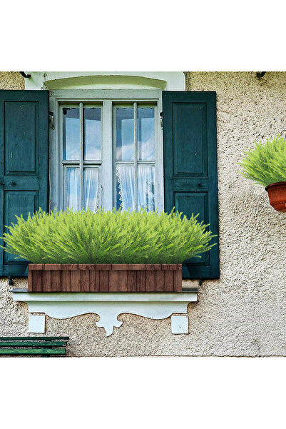 Yapay Çiçek Deposu 5 Dal Plastik Lavanta Demeti 35 cm Yeşil