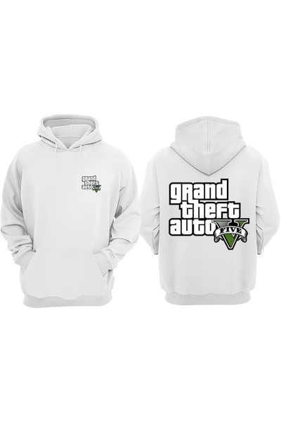 Anetos Grand Theft Auto Five Design Rucsac cu imprimeu Alb Swea tricou